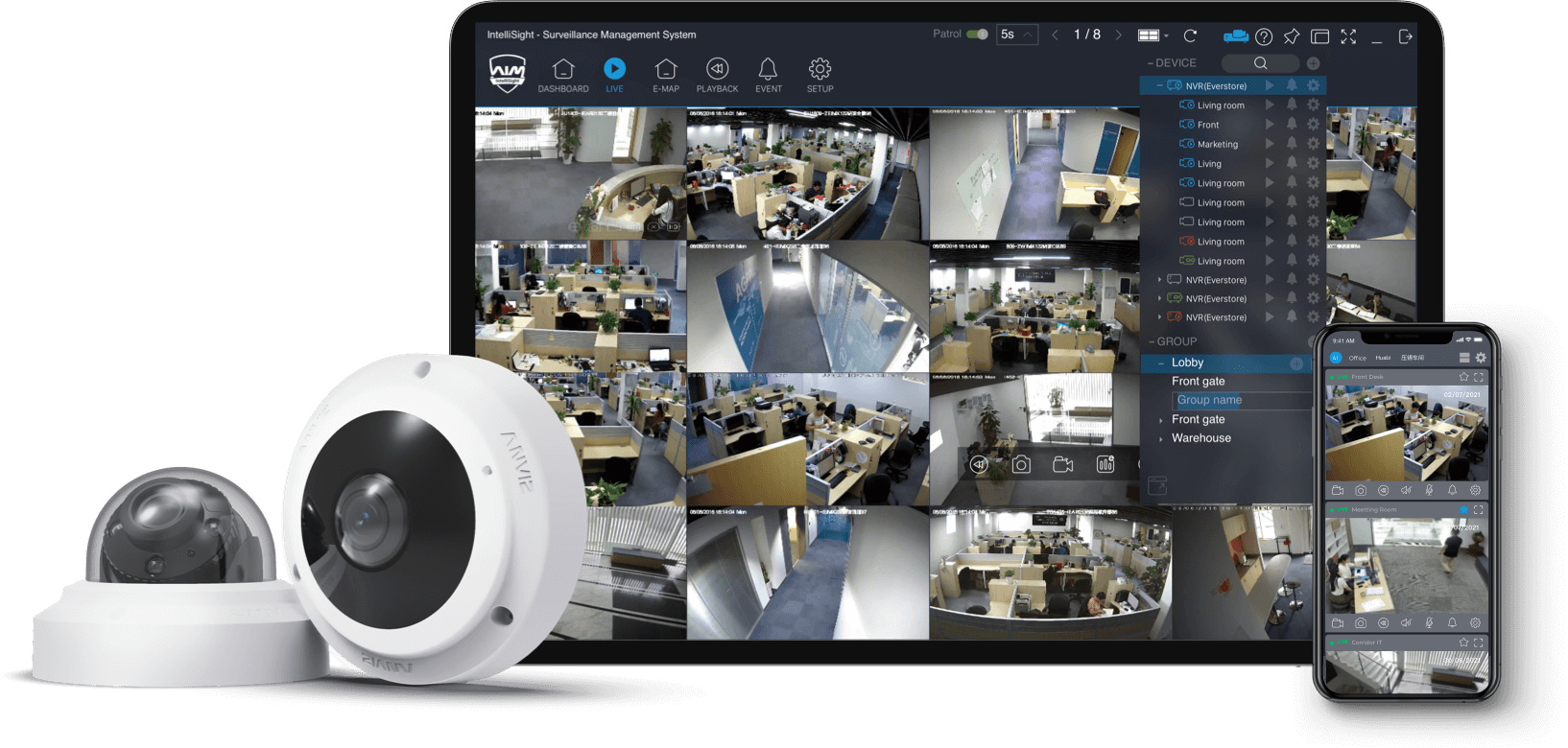 Intellisight smart surveillance VMS, Manage AI & Smart CCTV Cameras ...